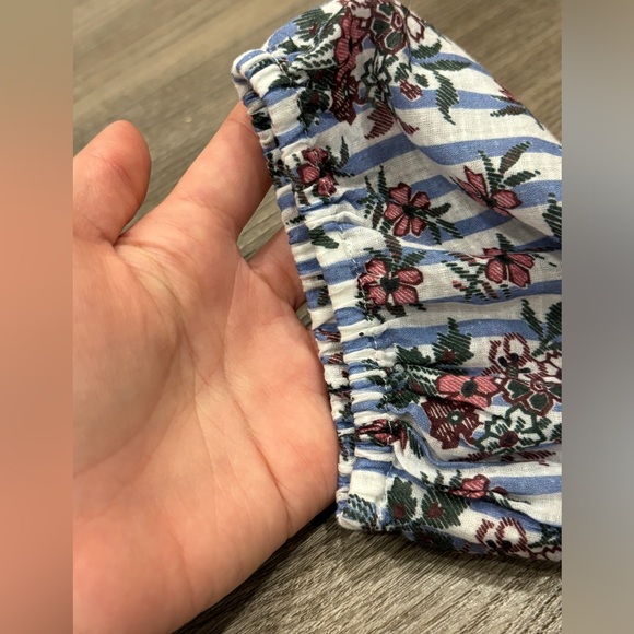 COPY - Veronica Beard Size 2 Eunice Floral Dress Stripe Puff Sleeve Cotton Shir… - Picture 12 of 16
